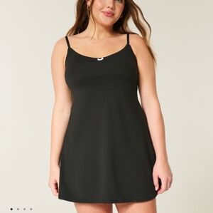 NWT Hollister Gilly Hicks Black Active Spaghetti Strap Dress with Bow Detail - S